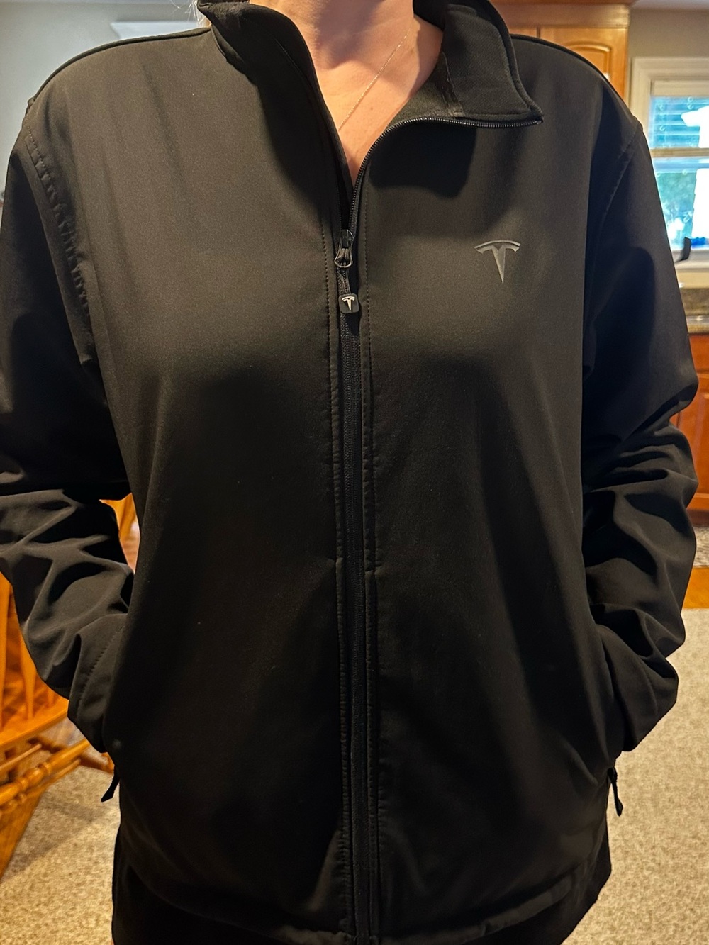 Tesla Men's Black Logo Softshell Jacket
